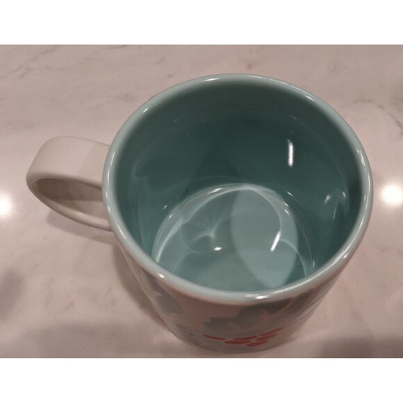 STARBUCKS 2018 Christmas Holiday Mint Hollyberry Mug/Cup 12 OZ NEW! - Picture 4 of 5